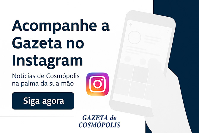 Gazeta de Cosmópolis no Instagram