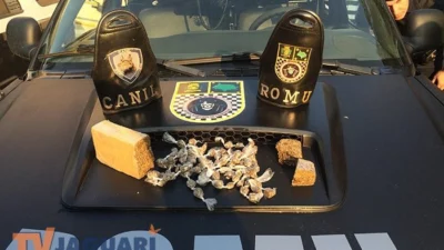 Romu encontra maconha na Rua Valter Dester