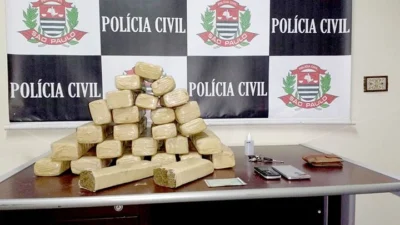 Policiais da DISE encontram 30,5 kg de maconha com duas pessoas