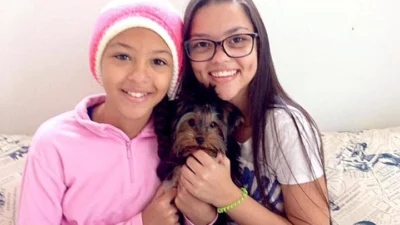 As irmãs Gabriela e Renata e o xodó Jack