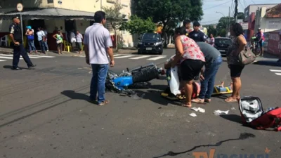 Motorista atravessa sinal vermelho e causa acidente na Rua Campinas
