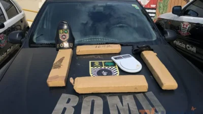 Mais de seis quilos de maconha são encontrados pela GM