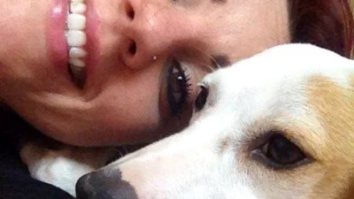 Carol tem muito carinho por seu xodó Dalila