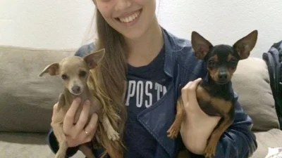 Graziele Affonso é auxiliar de veterinário e tem muito amor pelos animais