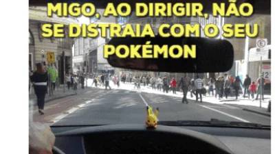 Detran.SP alerta motoristas e pedestres sobre os cuidados com a captura de pokémons
