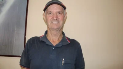 Roberto Vicente de Paula tem 68 anos de idade e é muito feliz por sua família