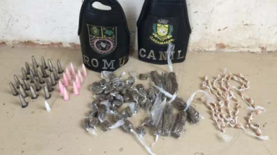 Guarda Municipal encontra drogas em lixeira
