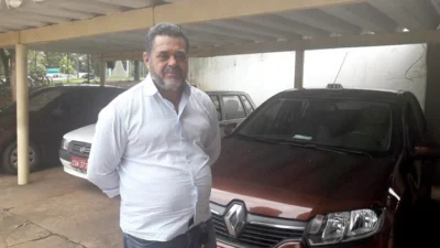 Valdir Chiosini é taxista no Terminal Rodoviário da cidade