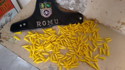 Romu e Canil apreendem drogas no Jardim Paineiras