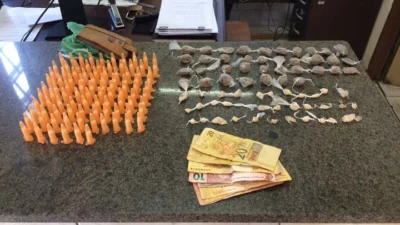 Polícia Militar (PM) e Guarda Municipal (GM) apreendem drogas no J. Colibri