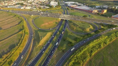 Trevo de ligação das rodovias D. Pedro I e Prof. Zeferino Vaz, em Campinas, recebe obras a partir desta quarta-feira (21)