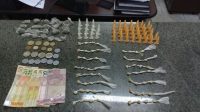 Polícia Militar apreende drogas, dinheiro e três pessoas
