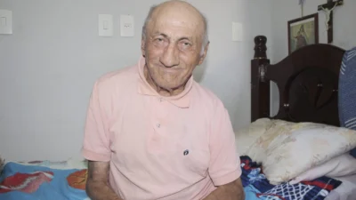 Armando Baldini morador do Lar dos Idosos