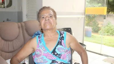 Maria do Carmo dos Santos Pereira, 67 anos, mora há 17 anos no Lar dos Idosos Irmã Rosália