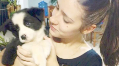 Amanda Toffaneto e sua xodó Kyara