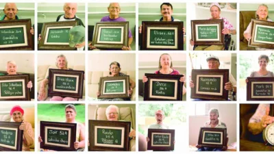Grupo realiza ensaio fotográfico solidário com idosos pedindo presentes de Natal no Lar dos Idosos