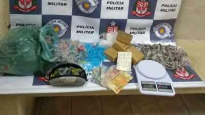 PM prende acusado de tráfico de drogas