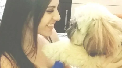 Amanda Eques e seu xodó Theodor