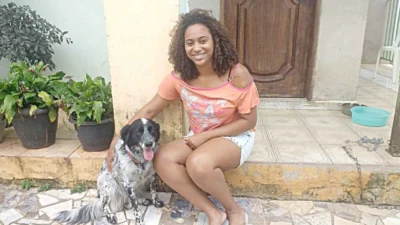 Mayra Leandro e seu xodó Morgana