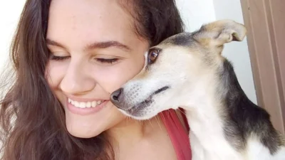 Yasmin Silva e seu xodó Dara