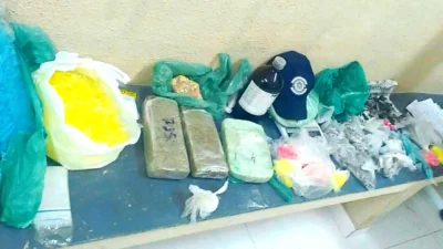 Grande quantidade de drogas é encontrada em tambor próximo ao antigo campo do Botafogo