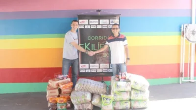 Corrida Ekilíbrio doa em torno de 400 kg de alimentos para o Projeto Arco-Íris