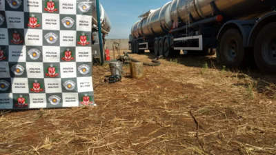 Polícia Militar recupera caminhão roubado com 61 mil litros de óleo diesel