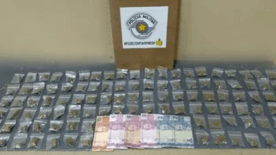 Foragido da Justiça é preso com drogas