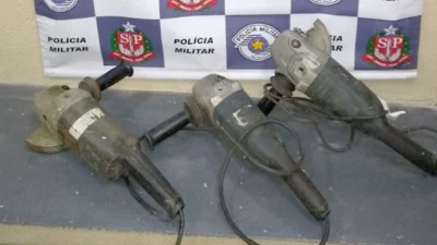 Dupla é abordada e confessa furto de lixadeiras