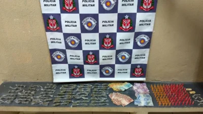 Polícia Militar apreende grande quantidade de drogas e homem é preso em flagrante