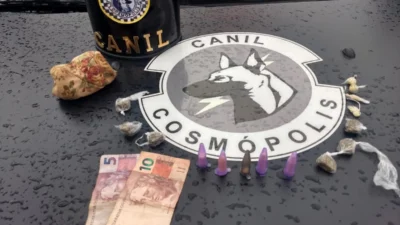 Dois são detidos pela GM portando diversas porções de maconha, cocaína e crack