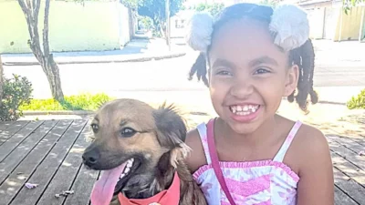 Fernanda Roberta e seu xodó Nick
