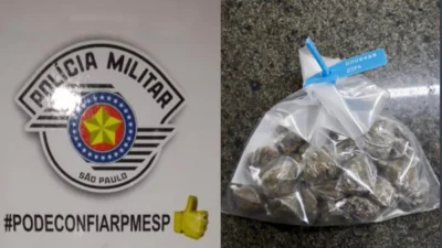 Porções de maconha são apreendidas pela PM