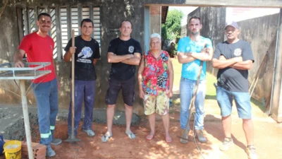 Moradora ganha ‘calçada’ da Guarda Municipal de Cosmópolis