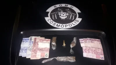 Dois são presos com drogas na Rua Nicola Daniel