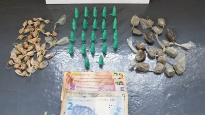PM prende desempregado com cocaína, maconha e crack