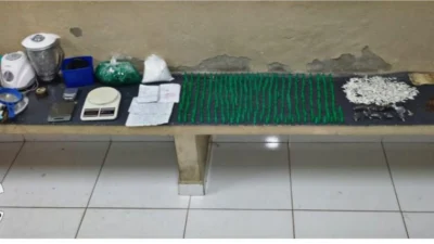 Tráfico é flagrado em residência de casal e criança de apenas um ano de idade é encaminhada ao Conselho Tutelar