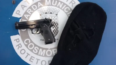 Simulacro usado para assalto em padaria é apreendido
