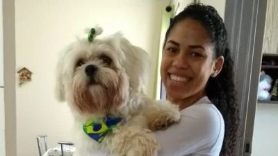Taíse e seu xodó Buddy