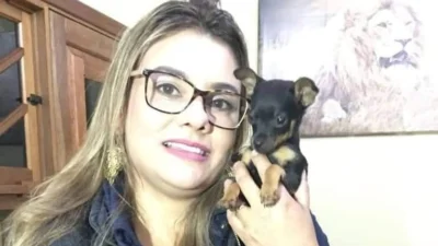 Elaine e seu xodó Pequena