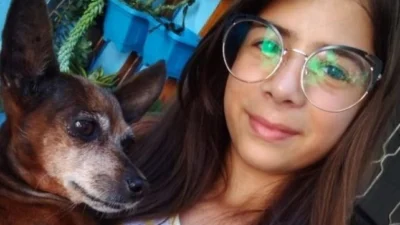 Bianca e seu xodó Mel