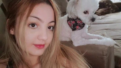 Camille e seu xodó Mell