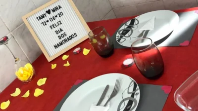 Aprenda a montar uma mesa posta para o Dia dos Namorados