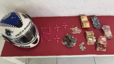 GM localiza drogas e dinheiro em viela