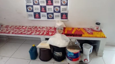 PM encontra grande quantidade de drogas em comunidade do Cidade Alta