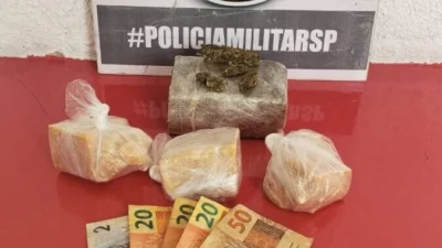 PM encontra drogas e três são detidos