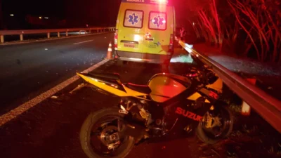 Motociclista de 34 anos de idade morre entre Cosmópolis e Artur