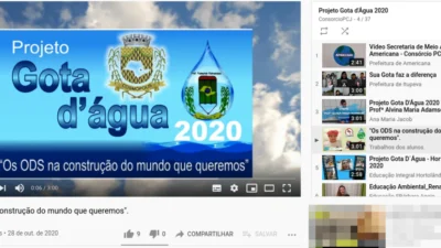 DIVULGADO VÍDEO DA EMEB FLORESTAN FERNANDES QUE CONCORRE AOS DESTAQUES DO ANO E AO PRÊMIO SUA GOTA FAZ A DIFERENÇA DO PROJETO GOTA D’ÁGUA 2020