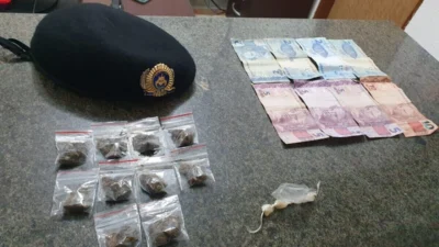 Mais um acaba preso em flagrante pela GM por tráfico de drogas