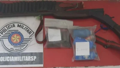 Polícia Militar faz apreensão de arma e munições em flagrante